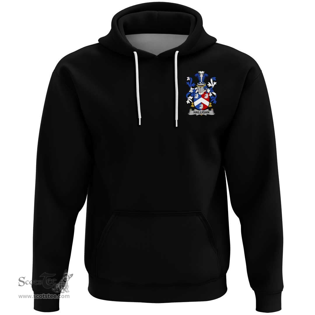 Irish Halligan or O'Halligan Coat Of Arms Family Crest Irish Hoodie Classic