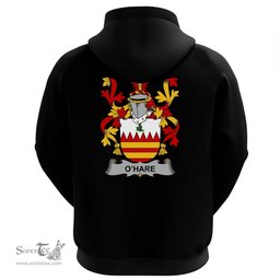 Irish Hare or O'Hare Coat Of Arms Family Crest Irish Hoodie Classic