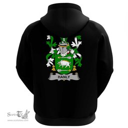 Irish Hanly or O'Hanley Coat Of Arms Family Crest Irish Hoodie Classic