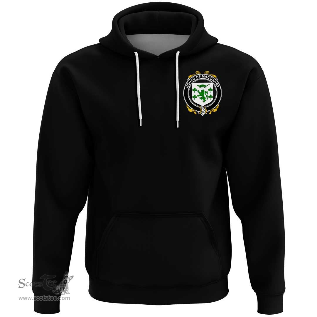 Irish House of MACGARRY Coat Of Arms Family Crest Irish Hoodie Classic