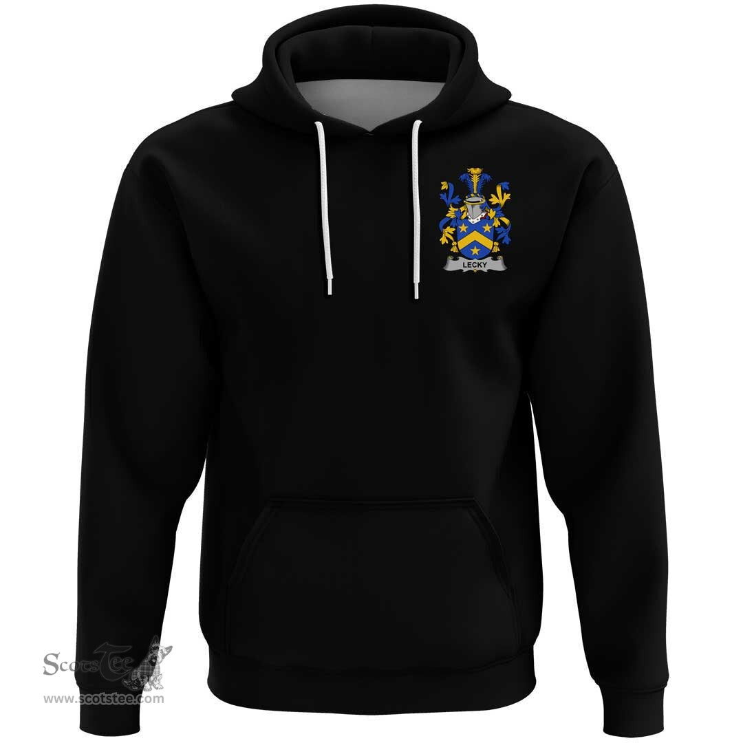 Irish Lecky or Lackey Coat Of Arms Family Crest Irish Hoodie Classic