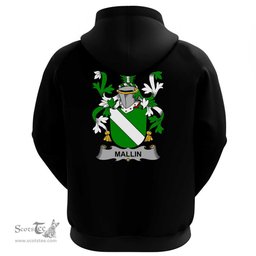 Irish Mallin or O'Mallan Coat Of Arms Family Crest Irish Hoodie Classic