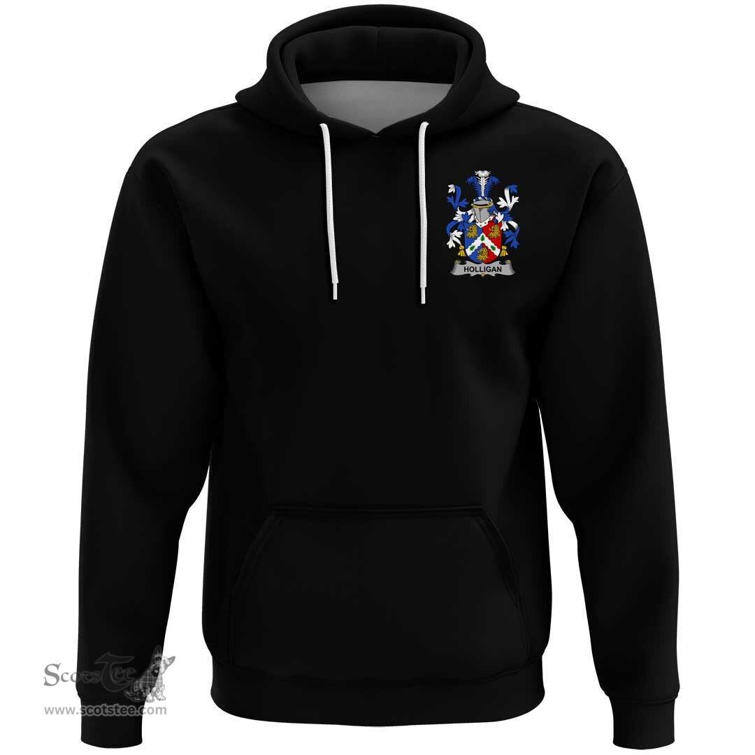 Irish Holligan or O'Halligan Coat Of Arms Family Crest Irish Hoodie Classic