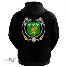 Irish House of MACMANUS Coat Of Arms Family Crest Irish Hoodie Classic