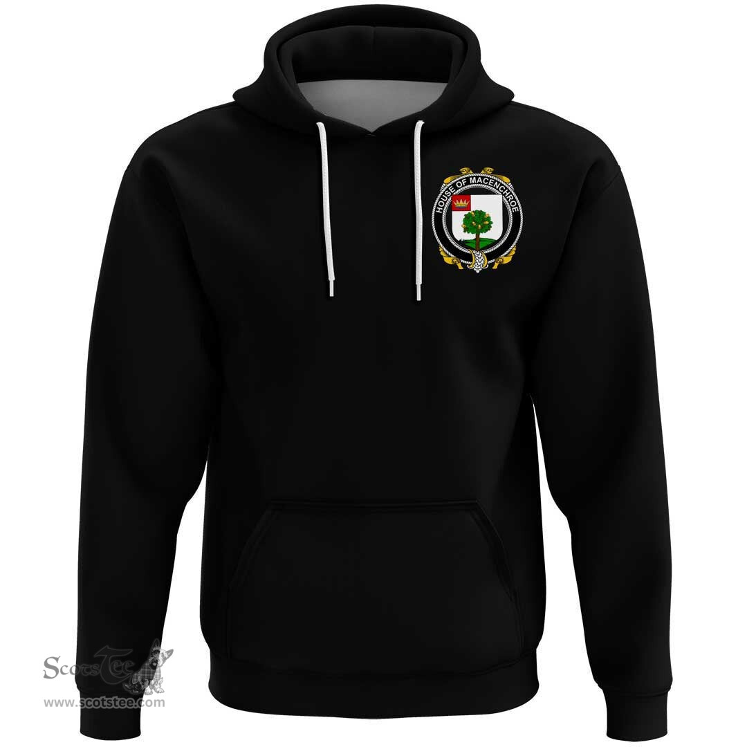 Irish House of MACENCHROE Coat Of Arms Family Crest Irish Hoodie Classic