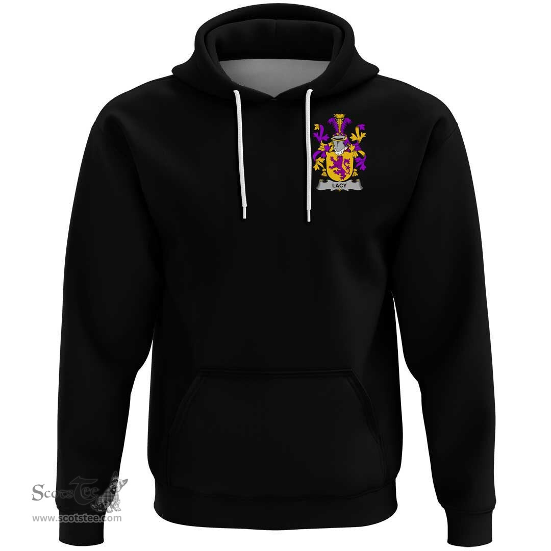 Irish Lacy or De Lacy Coat Of Arms Family Crest Irish Hoodie Classic