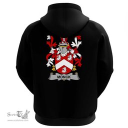 Irish Monck or Moncke Coat Of Arms Family Crest Irish Hoodie Classic
