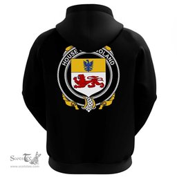 Irish House of O'BOLAND Coat Of Arms Family Crest Irish Hoodie Classic