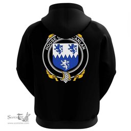 Irish House of O'SCANLAN (Munster) Coat Of Arms Family Crest Irish Hoodie Classic