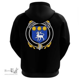 Irish House of O'FLYNN Coat Of Arms Family Crest Irish Hoodie Classic