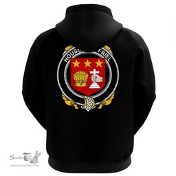 Irish House of O'FRIEL Coat Of Arms Family Crest Irish Hoodie Classic