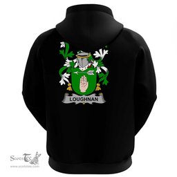 Irish Loughnan or O'Loughnan Coat Of Arms Family Crest Irish Hoodie Classic
