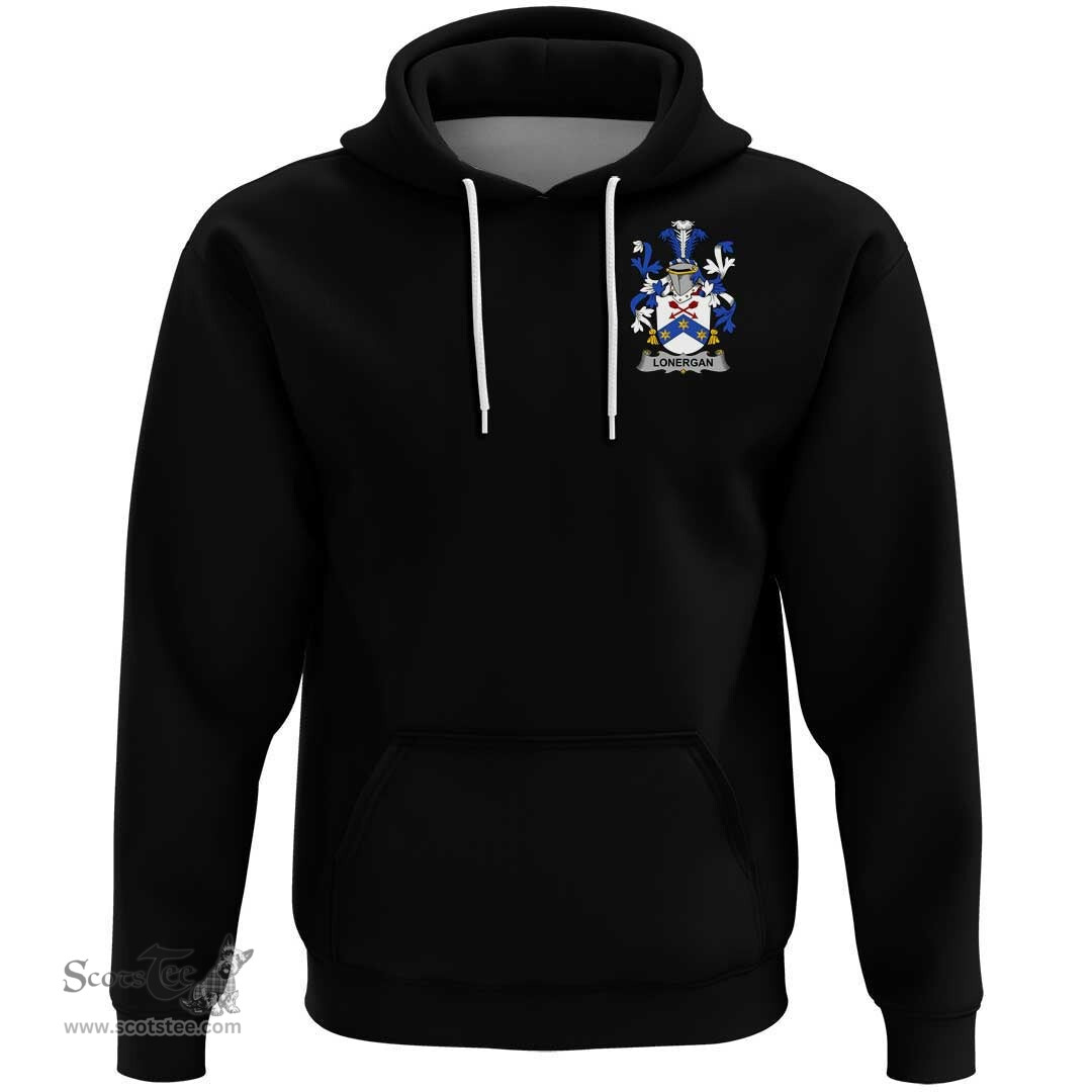 Irish Lonergan or O'Lonergan Coat Of Arms Family Crest Irish Hoodie Classic