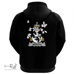 Irish Mervyn Coat Of Arms Family Crest Irish Hoodie Classic