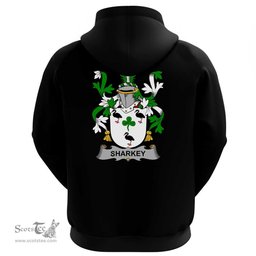 Irish Sharkey or O'Sharkey Coat Of Arms Family Crest Irish Hoodie Classic