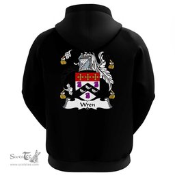 Irish Wren or Wrenn Coat Of Arms Family Crest Irish Hoodie Classic