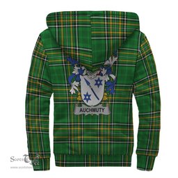 Auchmuty Coat of Arms Family Crest Ireland Sherpa Hoodie Irish National Tartan Irish County Sherpa Hoodie