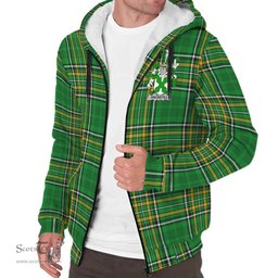 Ancketill Coat of Arms Family Crest Ireland Sherpa Hoodie Irish National Tartan Irish County Sherpa Hoodie