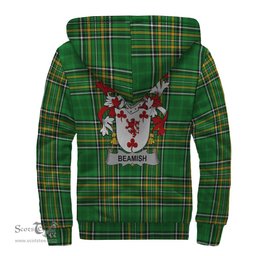 Beamish Coat of Arms Family Crest Ireland Sherpa Hoodie Irish National Tartan Irish County Sherpa Hoodie