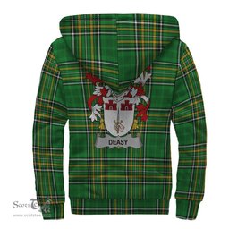 Deasy Coat of Arms Family Crest Ireland Sherpa Hoodie Irish National Tartan Irish County Sherpa Hoodie