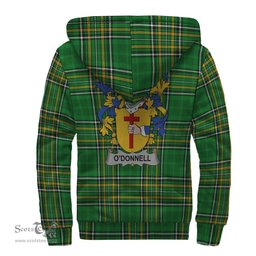 Donnell or O'Donnell Coat of Arms Family Crest Ireland Sherpa Hoodie Irish National Tartan Irish County Sherpa Hoodie