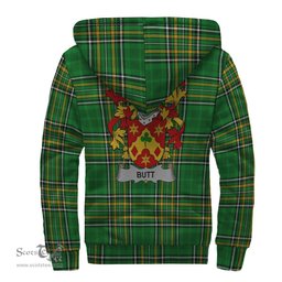 Butt Coat of Arms Family Crest Ireland Sherpa Hoodie Irish National Tartan Irish County Sherpa Hoodie