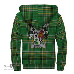 Dancer Coat of Arms Family Crest Ireland Sherpa Hoodie Irish National Tartan Irish County Sherpa Hoodie