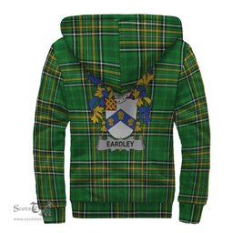 Eardley Coat of Arms Family Crest Ireland Sherpa Hoodie Irish National Tartan Irish County Sherpa Hoodie
