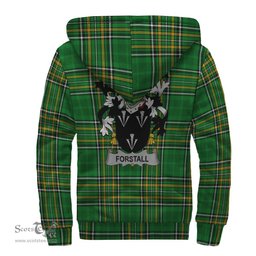 Forstall Coat of Arms Family Crest Ireland Sherpa Hoodie Irish National Tartan Irish County Sherpa Hoodie
