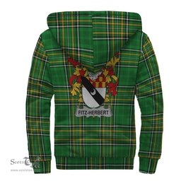 Fitz-Herbert Coat of Arms Family Crest Ireland Sherpa Hoodie Irish National Tartan Irish County Sherpa Hoodie