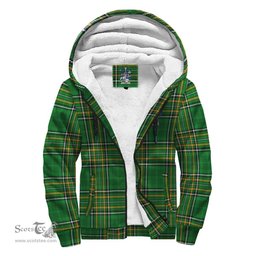 Hagan or O'Hagan Coat of Arms Family Crest Ireland Sherpa Hoodie Irish National Tartan Irish County Sherpa Hoodie
