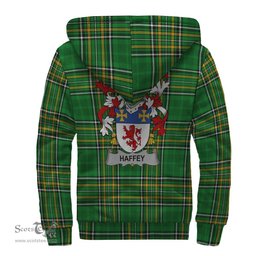 Haffey Coat of Arms Family Crest Ireland Sherpa Hoodie Irish National Tartan Irish County Sherpa Hoodie