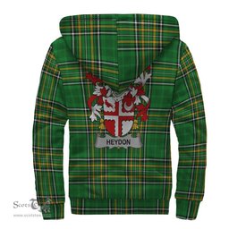 Heydon Coat of Arms Family Crest Ireland Sherpa Hoodie Irish National Tartan Irish County Sherpa Hoodie