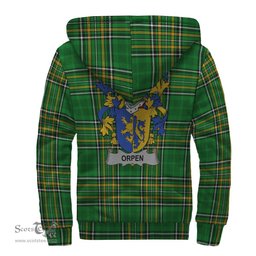 Orpen Coat of Arms Family Crest Ireland Sherpa Hoodie Irish National Tartan Irish County Sherpa Hoodie