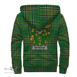Reynolds or McRannell Coat of Arms Family Crest Ireland Sherpa Hoodie Irish National Tartan Irish County Sherpa Hoodie
