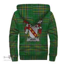 Merry or O'Merry Coat of Arms Family Crest Ireland Sherpa Hoodie Irish National Tartan Irish County Sherpa Hoodie