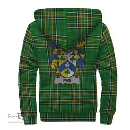 Pike Coat of Arms Family Crest Ireland Sherpa Hoodie Irish National Tartan Irish County Sherpa Hoodie