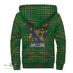 Shea or O'Shee Coat of Arms Family Crest Ireland Sherpa Hoodie Irish National Tartan Irish County Sherpa Hoodie