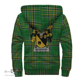 McGeough or McGough Coat of Arms Family Crest Ireland Sherpa Hoodie Irish National Tartan Irish County Sherpa Hoodie