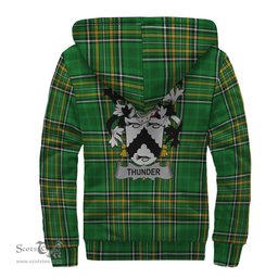 Thunder Coat of Arms Family Crest Ireland Sherpa Hoodie Irish National Tartan Irish County Sherpa Hoodie