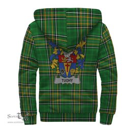 Tuohy or O'Toohey Coat of Arms Family Crest Ireland Sherpa Hoodie Irish National Tartan Irish County Sherpa Hoodie