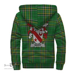 Waddy Coat of Arms Family Crest Ireland Sherpa Hoodie Irish National Tartan Irish County Sherpa Hoodie