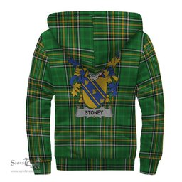 Stoney Coat of Arms Family Crest Ireland Sherpa Hoodie Irish National Tartan Irish County Sherpa Hoodie