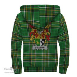 Sullivan or O'Sullivan Coat of Arms Family Crest Ireland Sherpa Hoodie Irish National Tartan Irish County Sherpa Hoodie