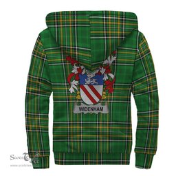 Widenham Coat of Arms Family Crest Ireland Sherpa Hoodie Irish National Tartan Irish County Sherpa Hoodie
