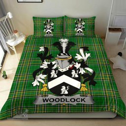 Irish Woodlock Coat of Arms Family Crest Ireland Bedding Set Irish National Tartan Irish County Bedding Set Duvet Covers