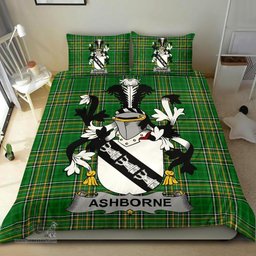 Irish Ashborne Coat of Arms Family Crest Ireland Bedding Set Irish National Tartan Irish County Bedding Set Duvet Covers