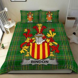 Irish Bindon Coat of Arms Family Crest Ireland Bedding Set Irish National Tartan Irish County Bedding Set Duvet Covers