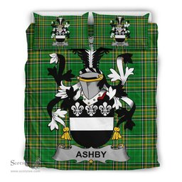 Irish Ashby Coat of Arms Family Crest Ireland Bedding Set Irish National Tartan Irish County Bedding Set Duvet Covers