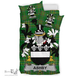 Irish Ashby Coat of Arms Family Crest Ireland Bedding Set Irish National Tartan Irish County Bedding Set Duvet Covers